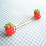 Strawberry Hair Clips